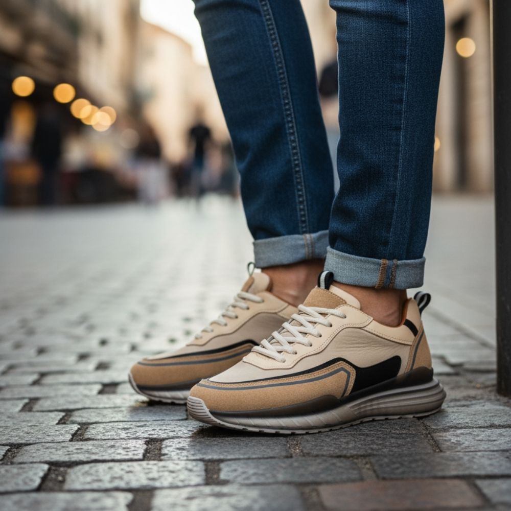 2028 Nubuk Hakiki Deri Sneakers